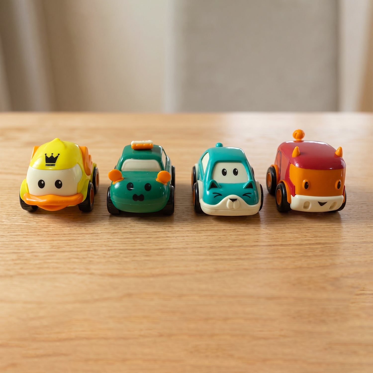 Funwoods Scurry Toy Cars for Kids - 12 Pcs, Colorful, Fun & Interactive Cars