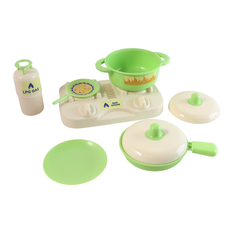 Kitchen Play Set for Kids | Includes Cookware, LPG Gas & Accessories | Fun Educational Toy