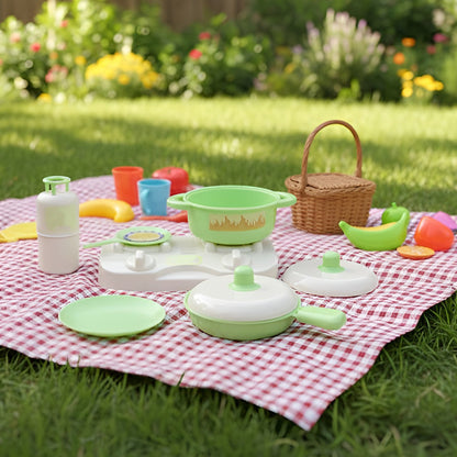 Kitchen Play Set for Kids | Includes Cookware, LPG Gas & Accessories | Fun Educational Toy