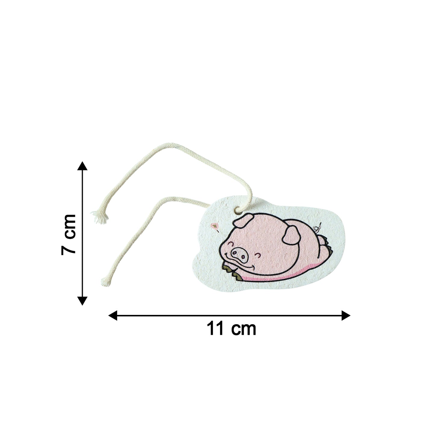 Cartoon bath scrubber sponge highlighting soft sponge material