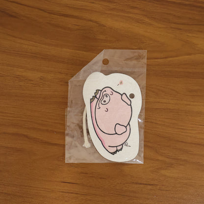 Cartoon Printed Bath Scrubber Sponge with Hanging Rope – 1 Pc