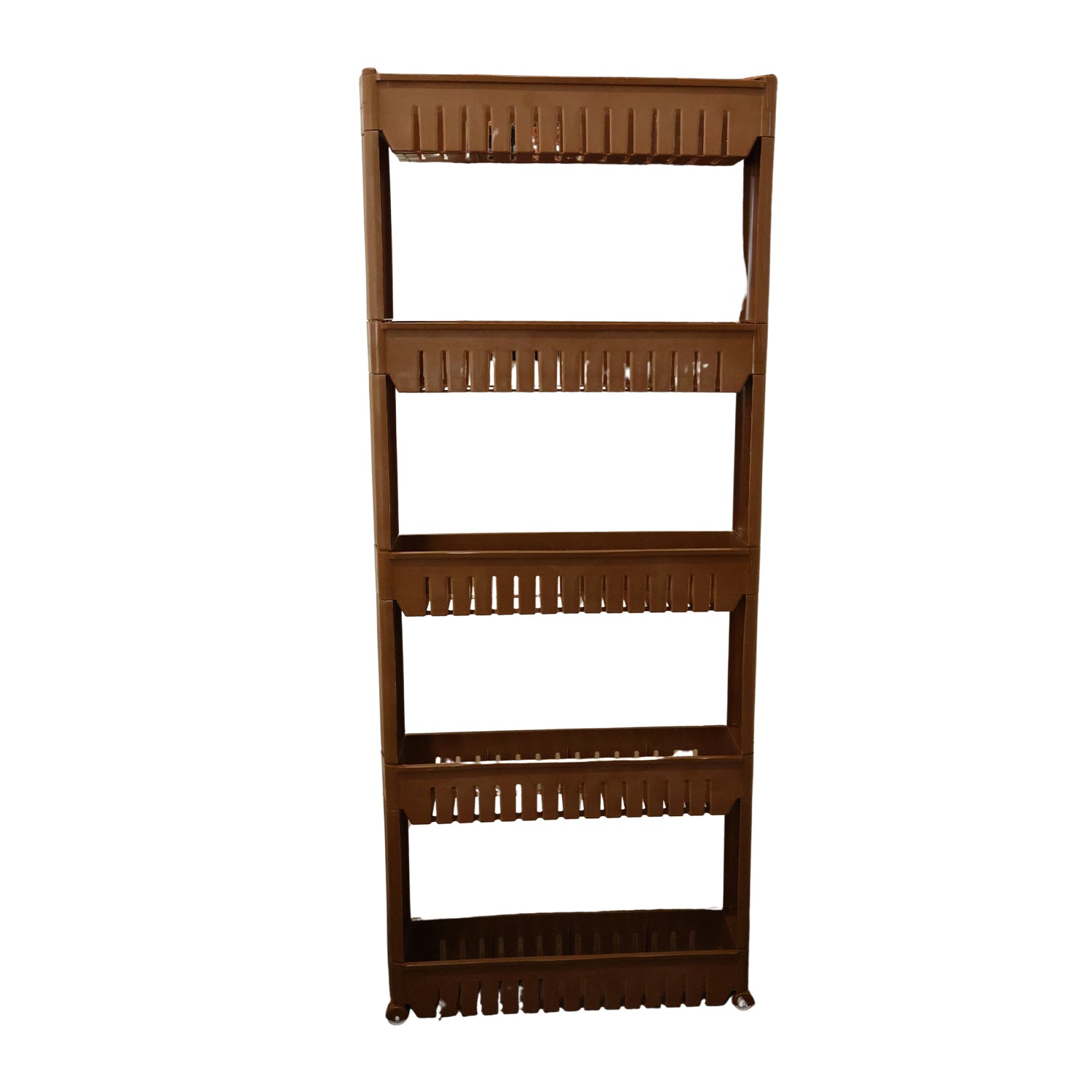 Prexo 5 Layer Multipurpose Kitchen Storage Rack Organizer Shelf with Wheels (1 Pc)