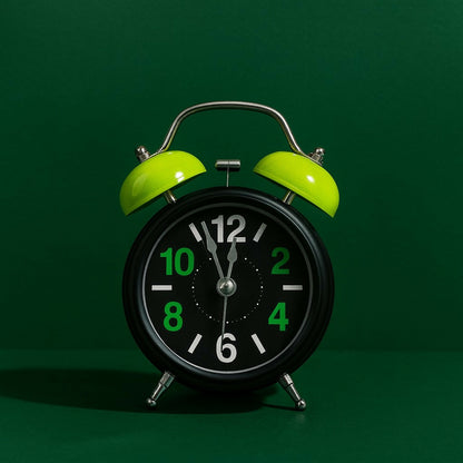 Vintage Twin Bell Alarm Clock for Bedroom & Desk – Loud Ring, Classic Design