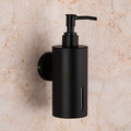 Stainless Steel Liquid Soap Dispenser – Matte Black Wall Mounted