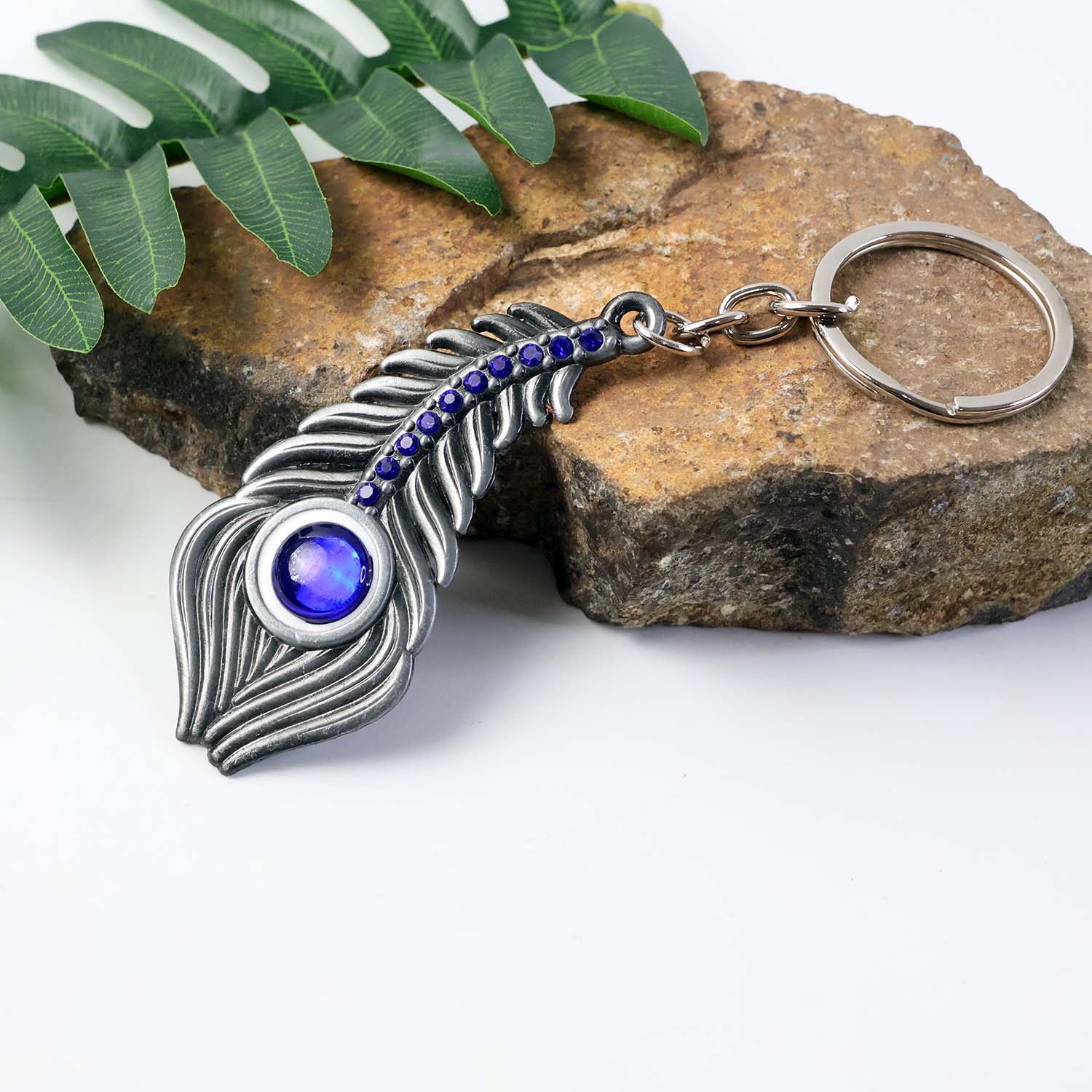 Peacock Eye Keychain