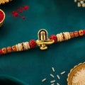 Lord Shiva Rakhi – Shivling Trishul Golden Temple Design