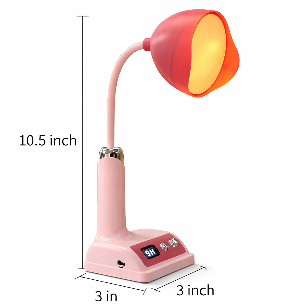 LED Desk Lamp with Adjustable Neck, Table Light for Study, Reading and Home Use