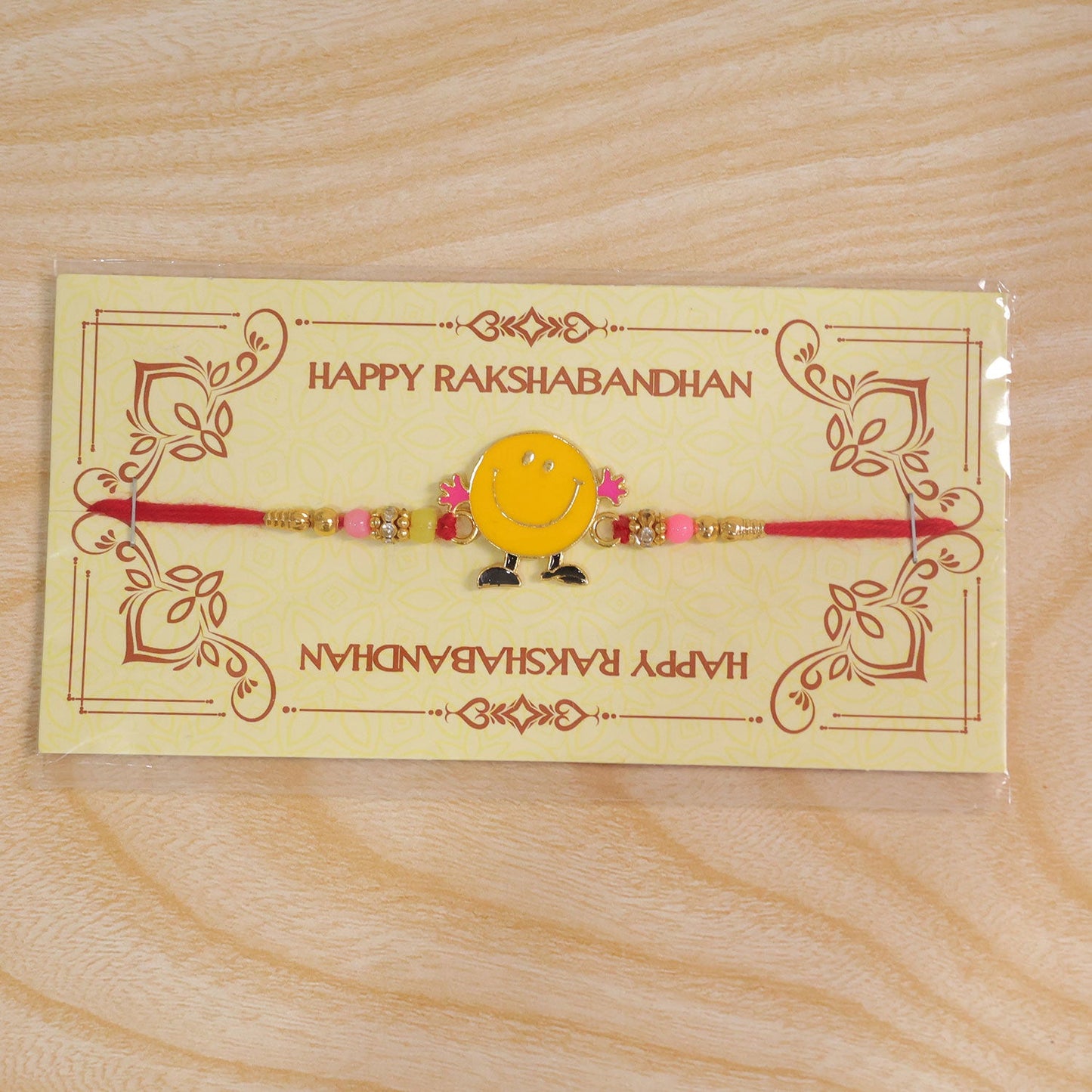 Smiley Kids Rakhi Colourful Beads & Playful Design for Raksha Bandhan (10pcs)