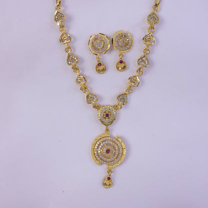 Elegant Queen Inspired Necklace Set with Royal Design for Women Festive Wear