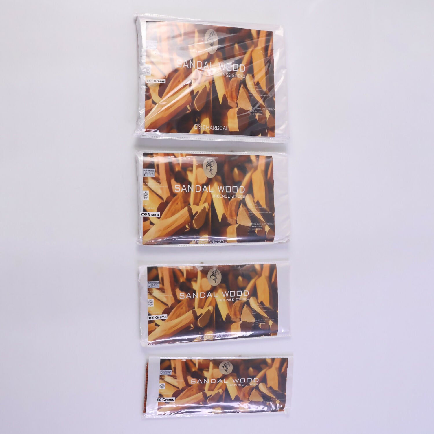 Incense sticks with sandalwood powder background emphasizing natural ingredients