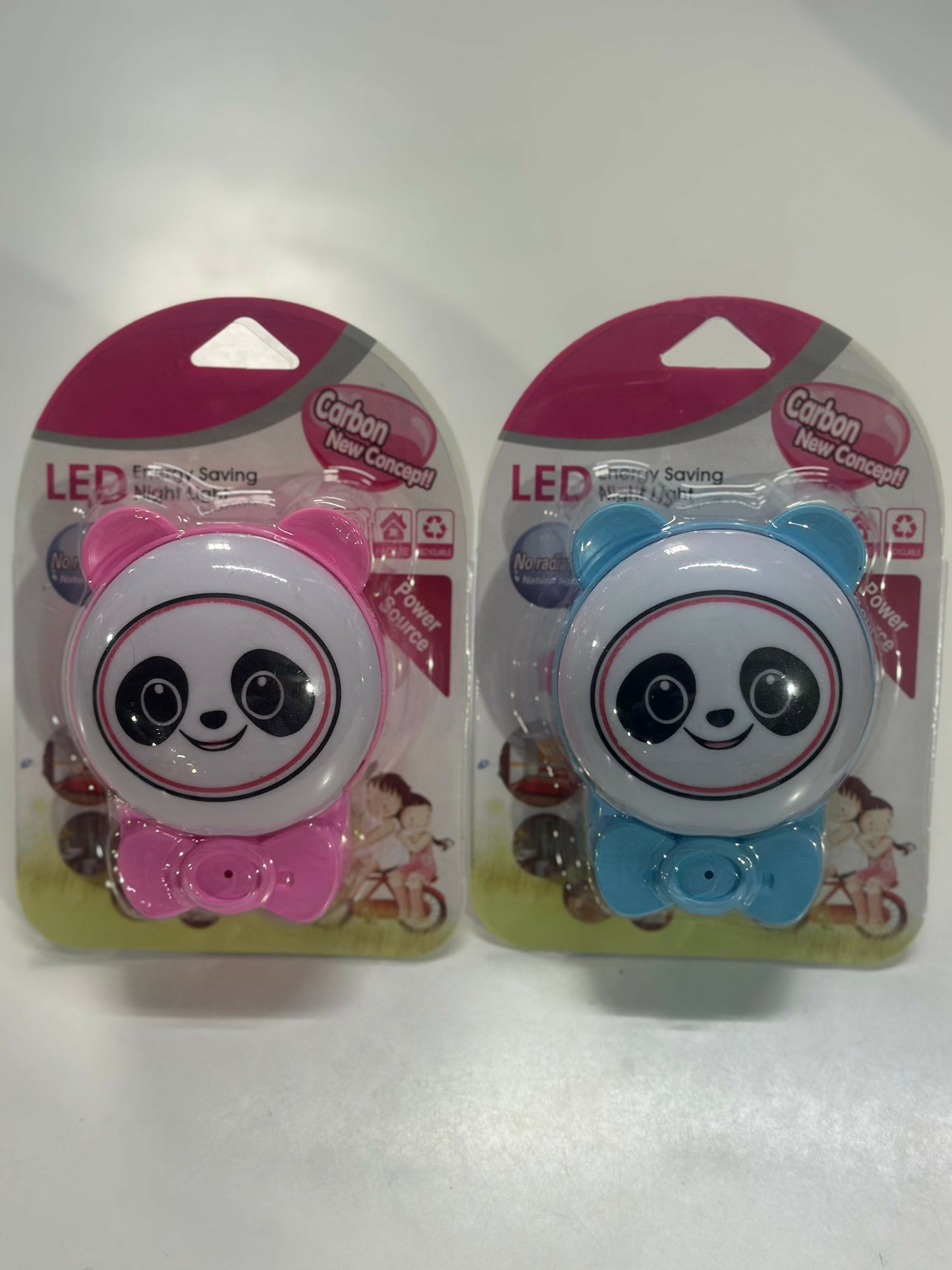 Panda Shape Plug-In LED Night Lamp for Kids Room, Bedroom & Nursery(COLOR MAY VARY)