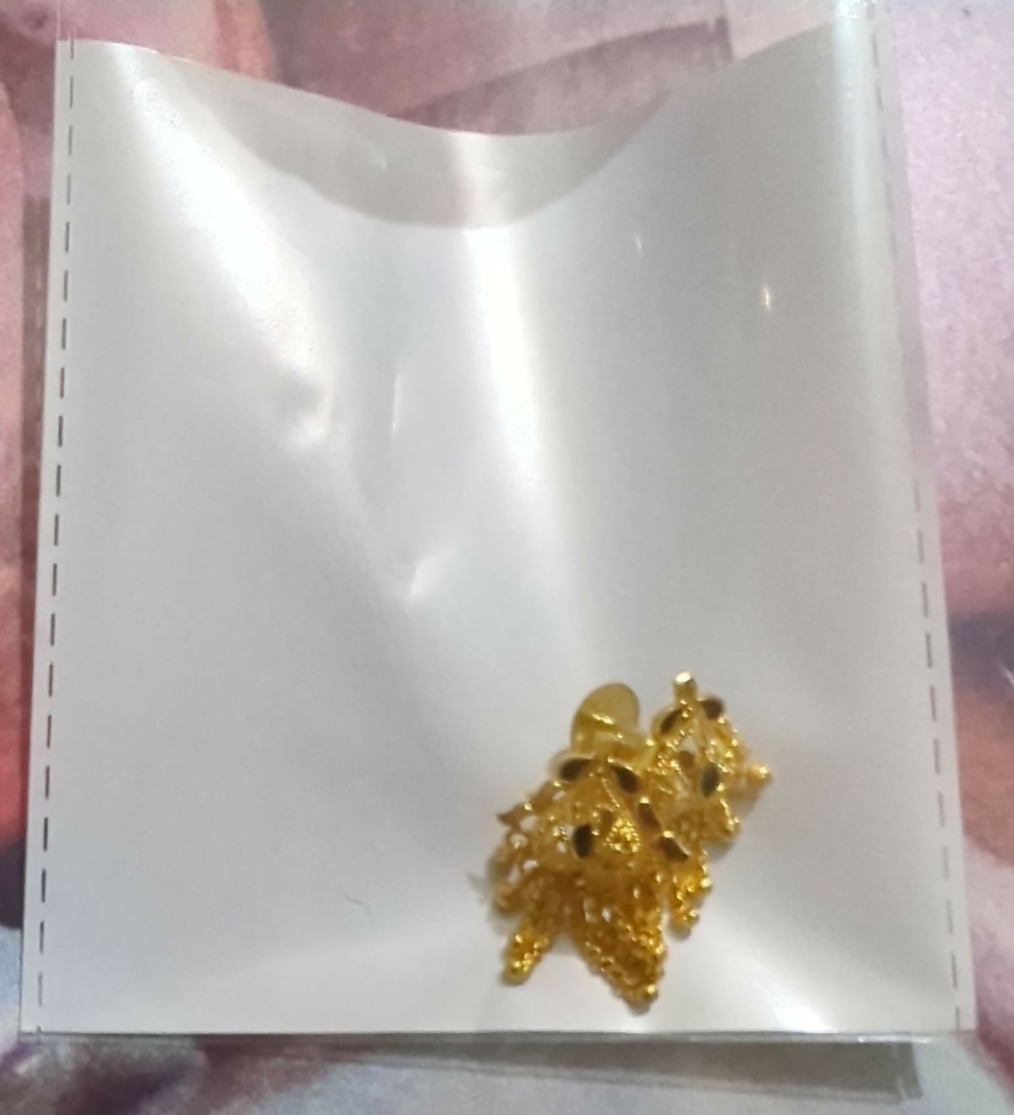 5 Line Side Latkan Golden Earrings with Mina for Women & Girls – Fancy Gift