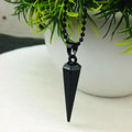 Black Bar Chain Pendant Set – Sleek Modern Men's Jewelry