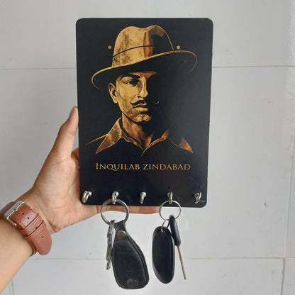 Bhagat Singh key holder in its packaging, suitable for gifting