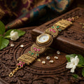 Rajwadi Antique Gold Plated Ethnic Bracelet Watch for Women