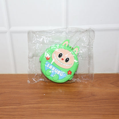 Cute Cartoon Character Coin Pouch with Keychain & Wrist Strap
