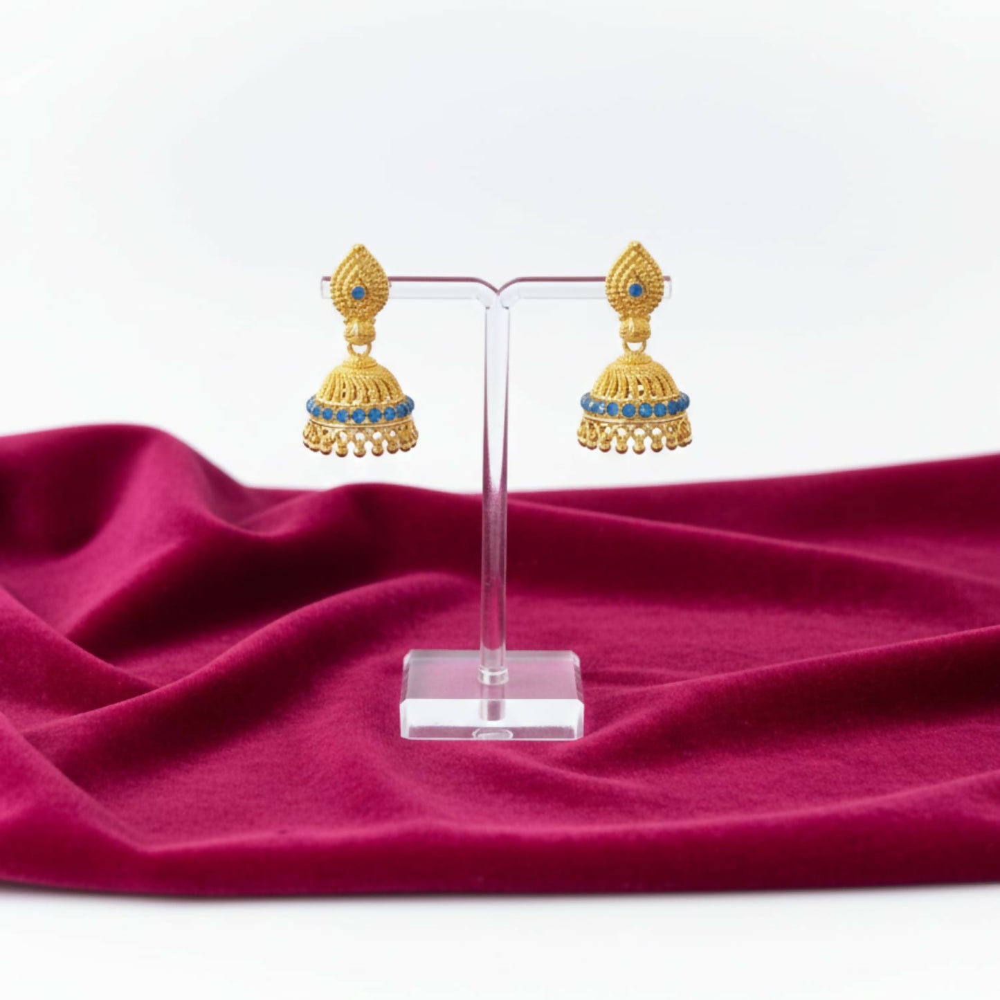 Classic Golden Jhumka Earrings | Ethnic & Festive Jewellery for Women