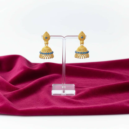 Classic Golden Jhumka Earrings | Ethnic & Festive Jewellery for Women