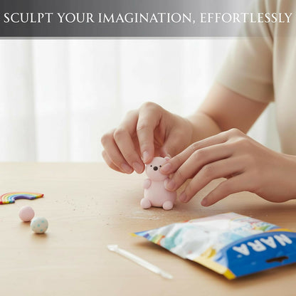 NARA Air Dry Light Clay for Kids Creative Sculpting and DIY Craft Activity