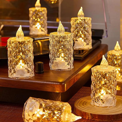 Flameless and Smokeless Decorative Candles LED Tea Light, Diwali (24 Pcs Set)