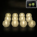 Crystal Style LED Decorative Lamps – Set of 12 Flameless Candles