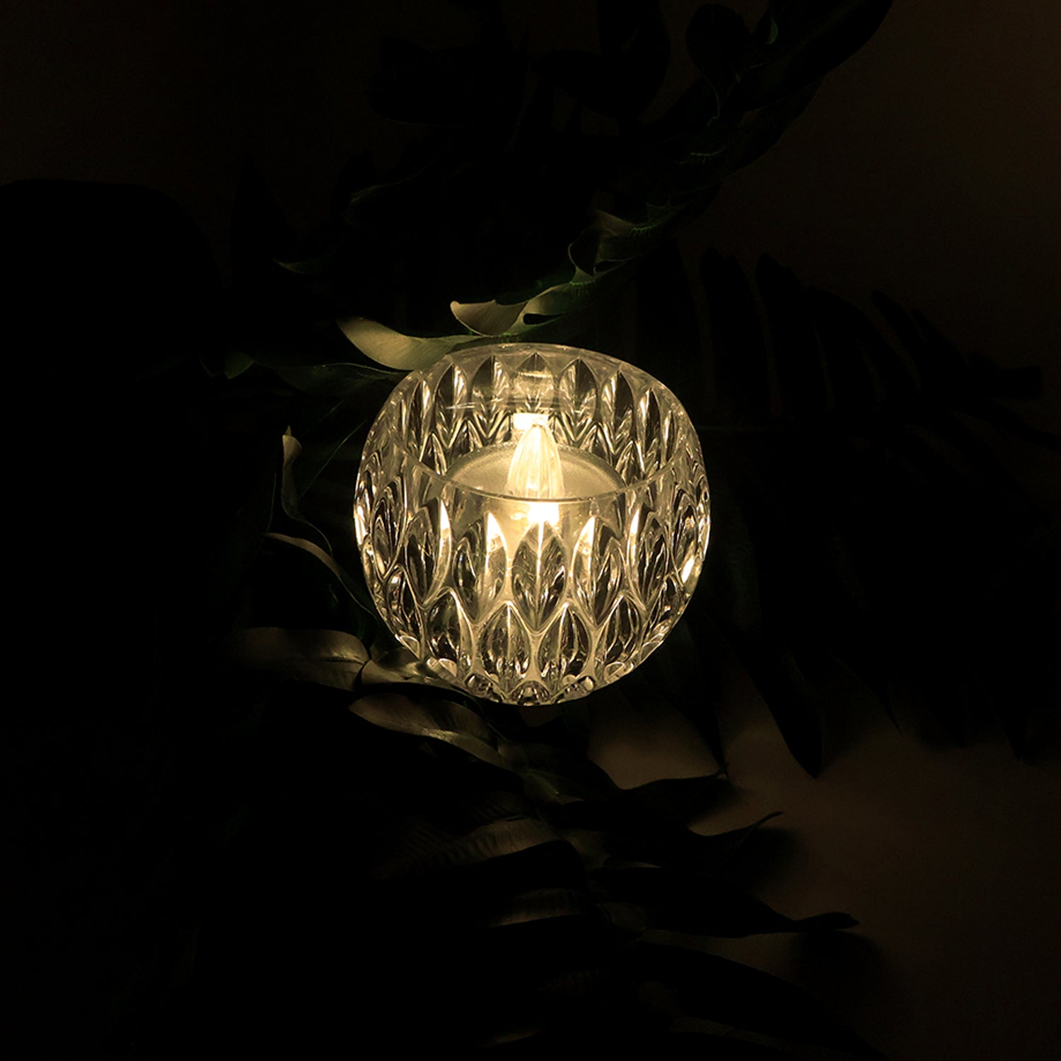 Set of 12 Crystal Style LED Decorative Lamps / Candle