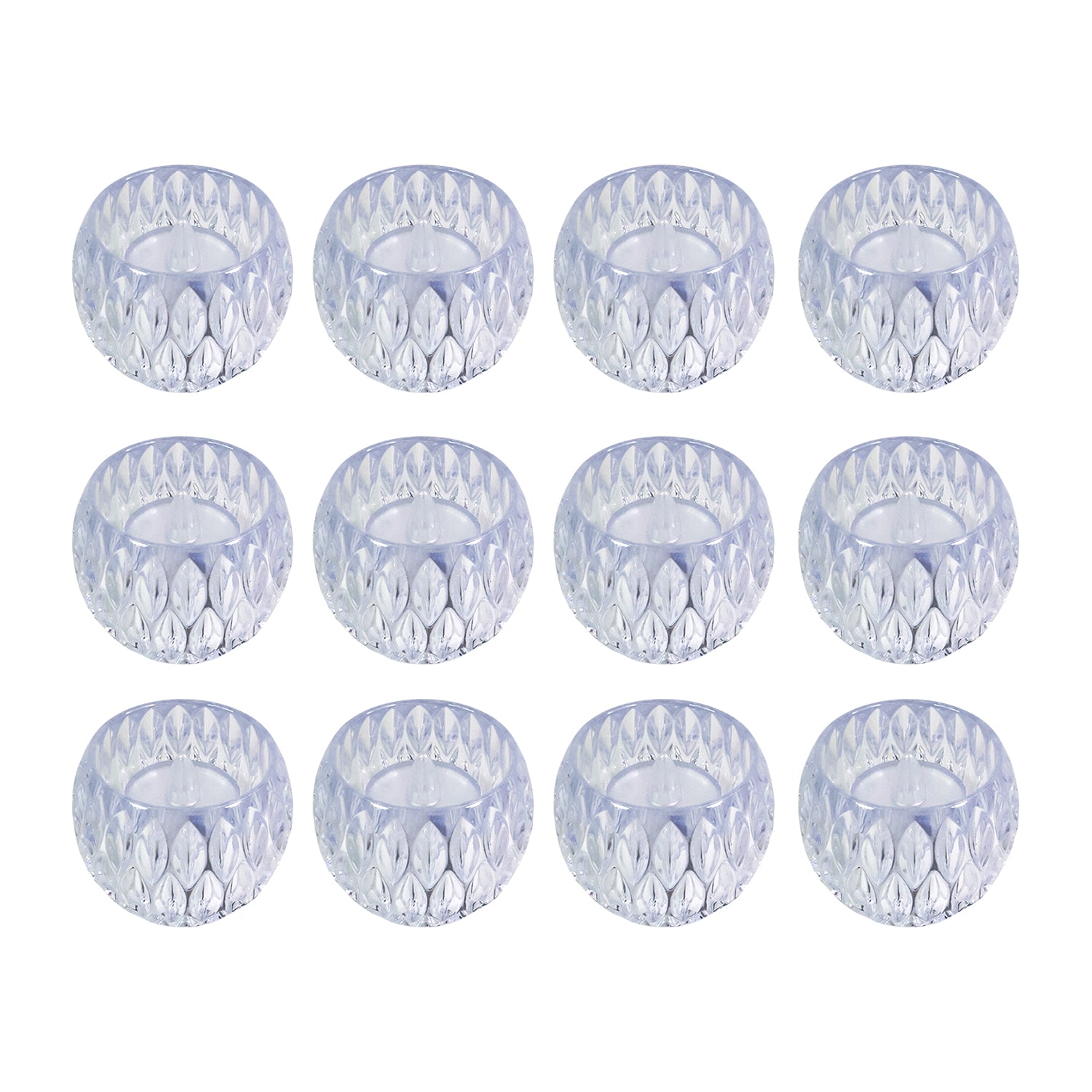 Set of 12 Crystal Style LED Decorative Lamps / Candle