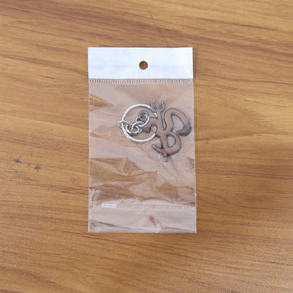 Stylish Om Trishul Metal Keychain – Spiritual Symbol Key Ring for Men & Women