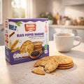Naasta Baasta Black Pepper Bhakhari – Crispy & Spicy Millet Snack