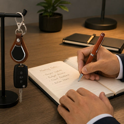 Premium executive pen & stylish metal keychain