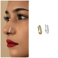 Non-Piercing Nose Cuff Set – 5-Piece CZ Clip-On Combo
