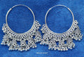 Oxidised Silver Jhumka Earrings – Traditional Bali Design