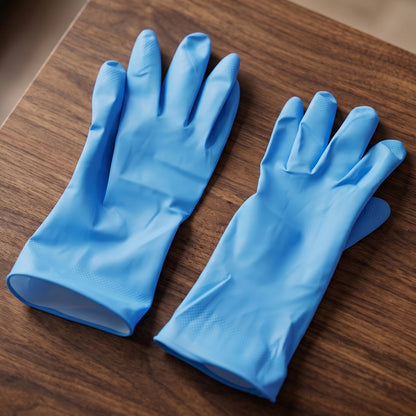 Victor blue gloves for household cleaning