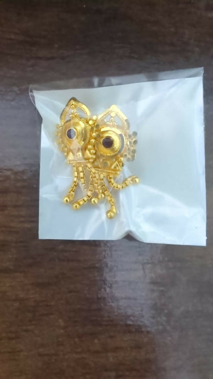 Elegant gold plated jhumka earrings perfect for ethnic occasions and gifting