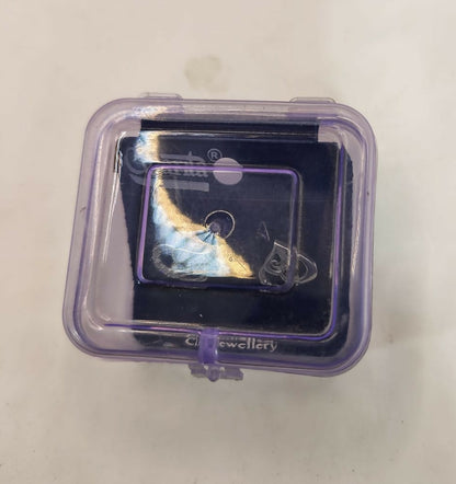 Silver-Plated Heart Stud Earrings with AD for women and girls