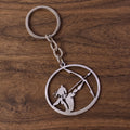 Lord Shiva Trishul Stainless Steel Keychain | Durable Spiritual Key Ring for Daily Use