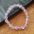 Crystal Crackle Glass Beads Bracelet – Elegant Stretch Design