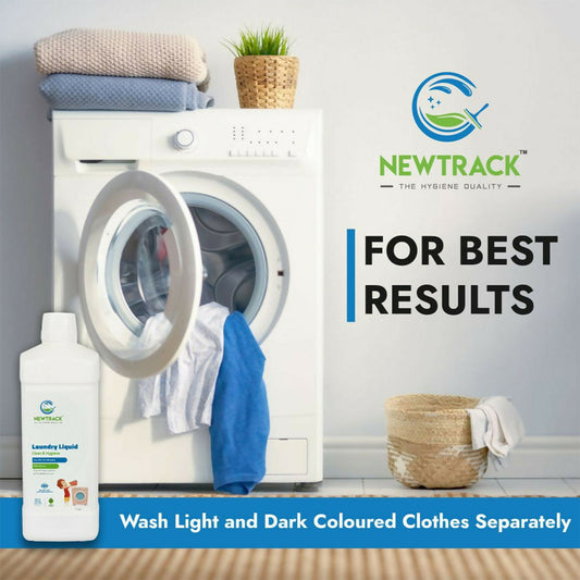 Newtrack Laundry Liquid for Machine & Bucket Wash – Deep Cleaning, Fabric Care