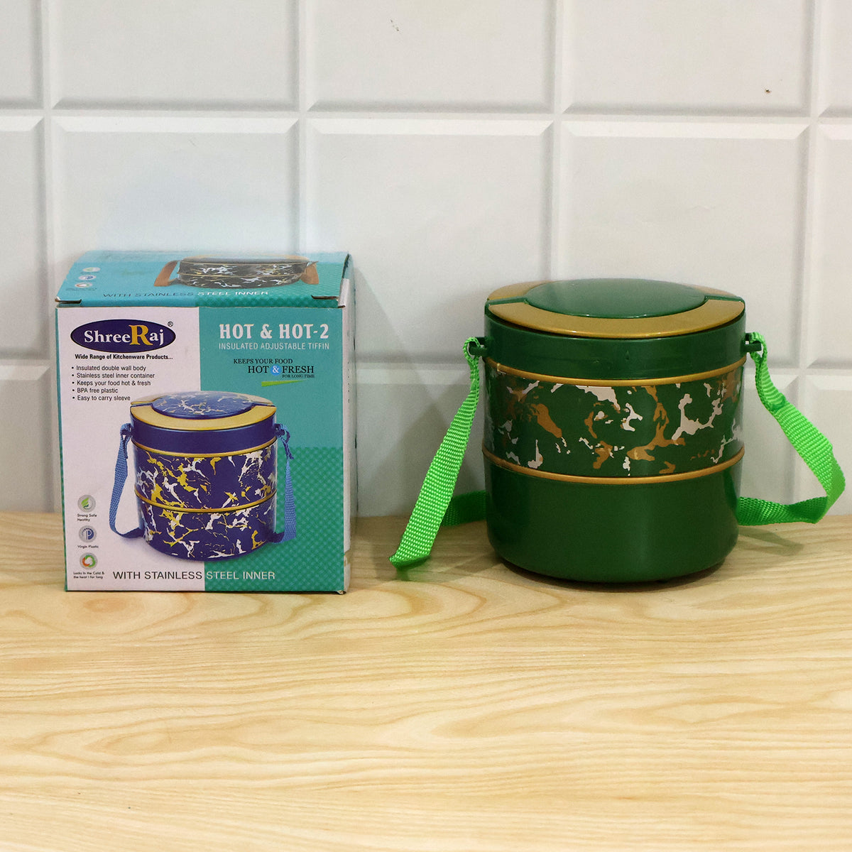 Design details of 2layer tiffin set.