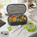 Stainless Steel Lunch Box Set – Durable & Leakproof with Carry Bag