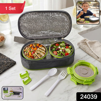Kids & Adults Steel Lunch Box with Insulated Bag