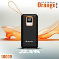 Orange 10000mAh Powerbank – Fast Charging with Digital Display