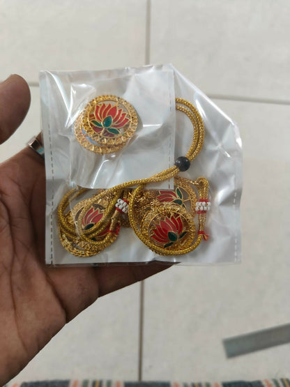 Heavy Gold-Tone Filigree Waterfall Choker Set