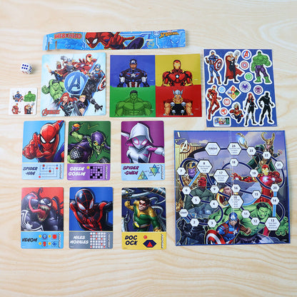 Marvel Surprise Gift Bag – Sticker Sheets, Puzzles, Activity Cards & Wristband for Kids