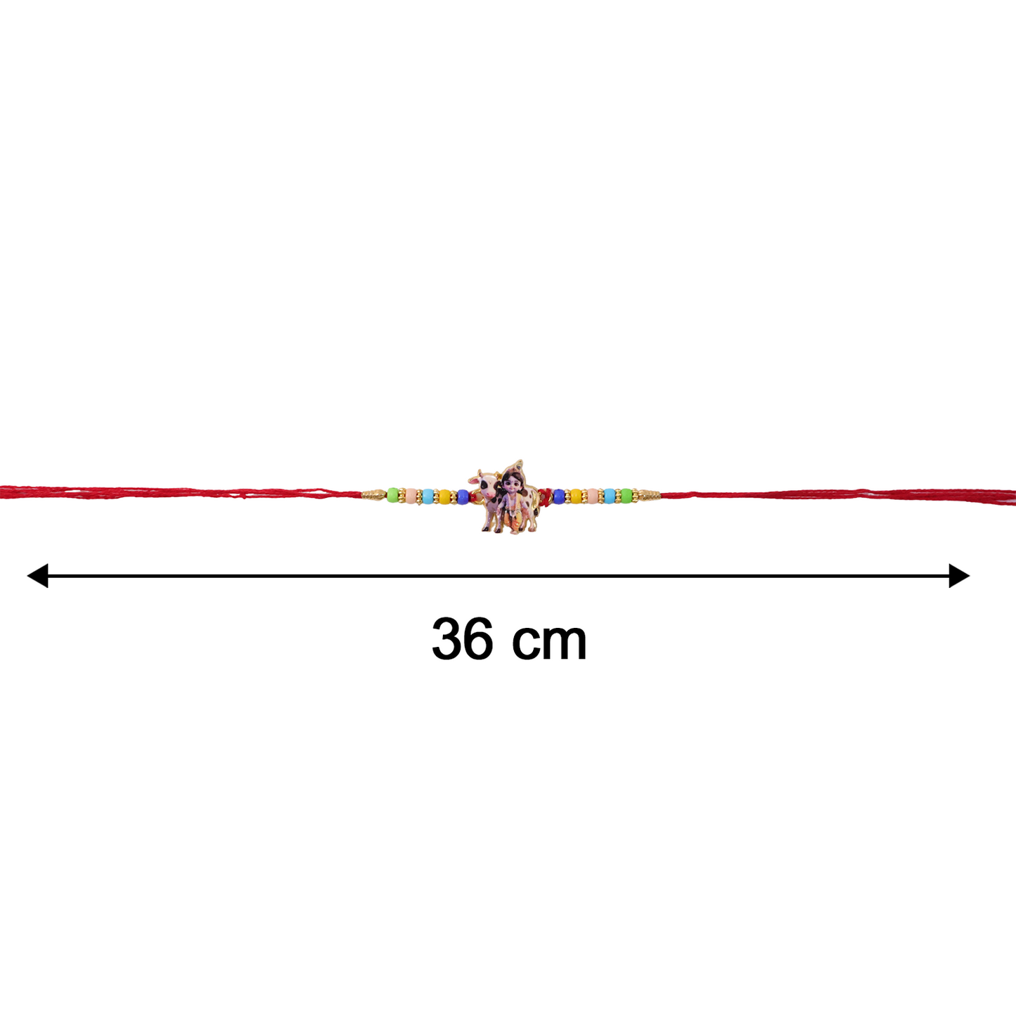 Lord Krishna Rakhi Spiritual Design for Raksha Bandhan (5pcs)