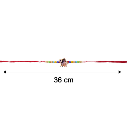 Lord Krishna Rakhi Spiritual Design for Raksha Bandhan (5pcs)
