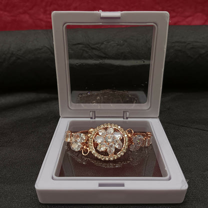 Luxury AD Floral Motif Bracelet for party wear