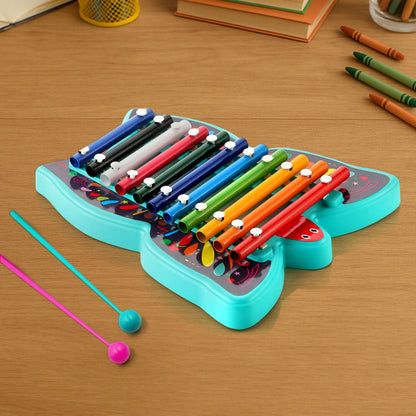 Butterfly Xylophone – Colorful 12-Tone Learning Toy with Dual Mallets