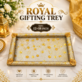 Royal Decorative Gift Tray for Wedding, Festive Occasions and Traditional Gifting