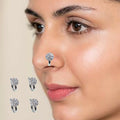 Non-Piercing CZ Nose Cuff – Multi-Color Stone Set Combo Pack